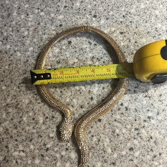 Gold-Plated Rhinestone Snake Set - Picture 10 of 12